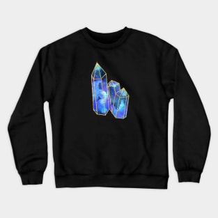 Blue Quartz Crystal Crewneck Sweatshirt